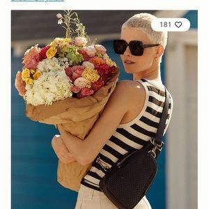 Anthropologie Woven Liberty Sling Bag